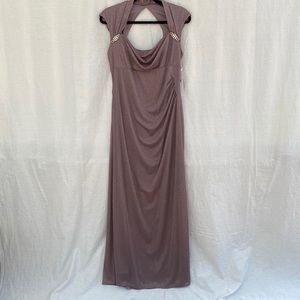 R&M Richards - Formal Taupe Dress - size 16